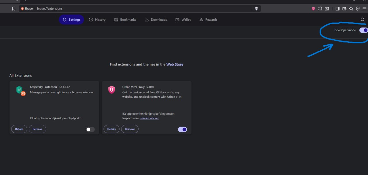 Шаг 3: Включите режим разработчика